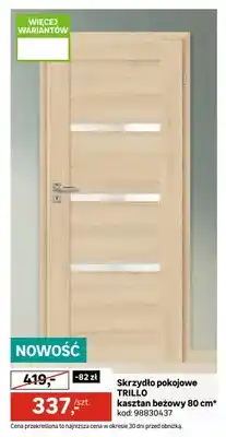 Leroy Merlin Skrzydło pokojowe TRILLO kasztan beżowy 80cm oferta