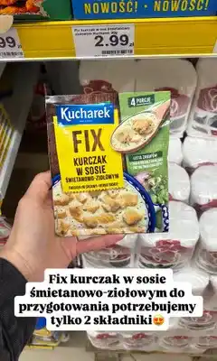 Dino Fix kurczak w sosie śmietanowo-ziołowym Kucharek oferta