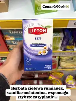 Dino Herbatka ziołowa Lipton Sen rumianek wanilia melatonina oferta