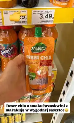 Dino Deser owocowy z nasionami chia brzoskwinia marakuja Łowicz oferta