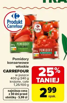 Carrefour Pomidory krojone Carrefour oferta