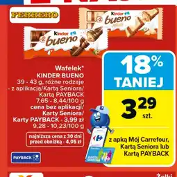 Carrefour Wafelek Kinder oferta