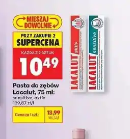 Biedronka Pasta do zębów Lacalut oferta