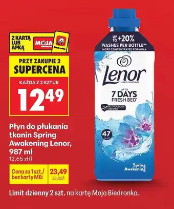 Biedronka Płyn do płukania tkanin Lenor oferta