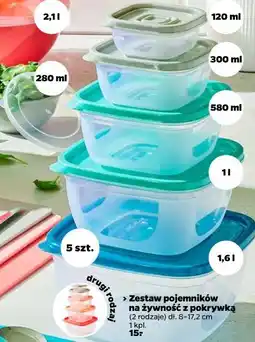 Netto Zestaw pojemników na żywność z pokrywką oferta