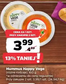 Netto Hummus Happy Vege (różne rodzaje) oferta