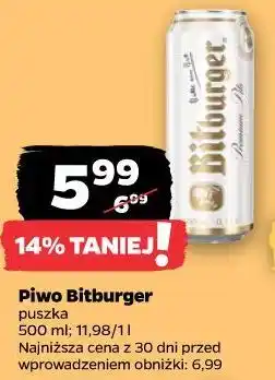 Netto Piwo Bitburger puszka oferta