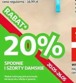 Auchan Spodnie i szorty damskie oferta