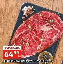 Auchan ROSTBEF LUB ANTRYKOT WOŁOWY BEZ KOŚCI oferta