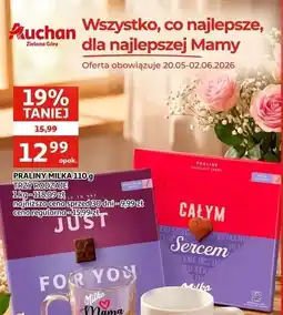 Auchan PRALINY MILKA 110 g TRZY RODZAJE oferta