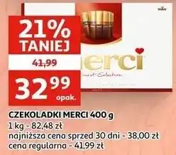 Auchan CZEKOLADKI MERCI oferta