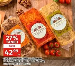 Auchan SER MYŚLIWSKI WĘDZONY Z CZARNYM LUB ZIELONYM PIEPRZEM LUB Z PAPRYKĄ oferta