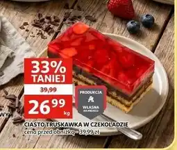 Auchan CIASTO TRUSKAWKA W CZEKOLADZIE oferta