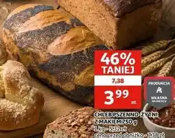 Auchan CHLEB PSZENNO-ŻYTNI Z MAKIEM oferta