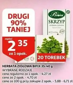 Auchan HERBATA ZIOŁOWA BIFIX 35-40 g WYBRANE RODZAJE oferta
