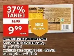Auchan Keto bułki hamburgerowe z sezamem Balviten oferta
