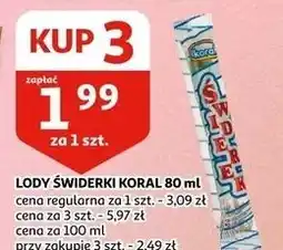 Auchan LODY ŚWIDERKI KORAL oferta