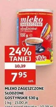Auchan MLEKO ZAGĘSZCZONE SŁODZONE GOSTYŃSKIE oferta