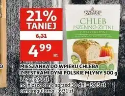 Auchan MIESZANKA DO WPIEKU CHLEBA Z PESTKAMI DYNI POLSKIE MŁYNY oferta