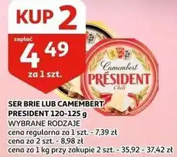 Auchan SER BRIE LUB CAMEMBERT PRÉSIDENT oferta
