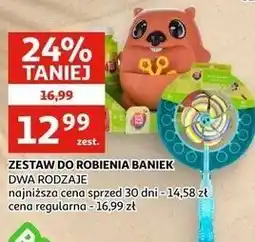 Auchan Zestaw do robienia baniek dwa rodzaje oferta