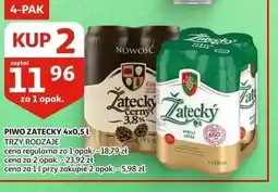 Auchan PIWO ZATECKY 4x0,5 l TRZY RODZAJE oferta