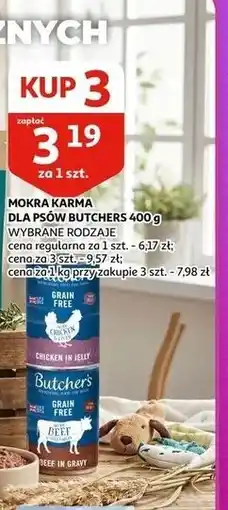 Auchan MOKRA KARMA DLA PSÓW BUTCHERS oferta