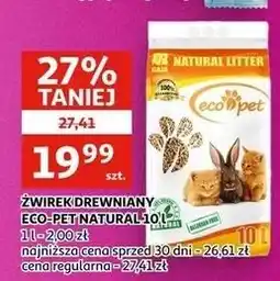 Auchan ŻWIREK DREWNIANY ECO-PET NATURAL oferta