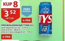 Auchan PIWO BEZALKOHOLOWE TYSKIE oferta