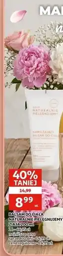 Auchan BALSAM DO CIAŁA NATURALNIE PIELĘGNUJEMY ZIAJA oferta
