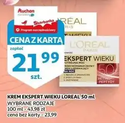 Auchan KREM EKSPERT WIEKU LOREAL 50 ml WYBRANE RODZAJE oferta