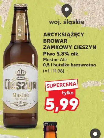 Kaufland ARCYKSIĄŻĘCY BROWAR ZAMKOWY CIESZYN Piwo 5,8% alk oferta