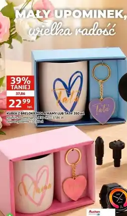 Auchan Kubek z brelokiem dla mamy lub taty oferta