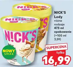 Kaufland Lody różne rodzaje 473 ml opakowanie oferta