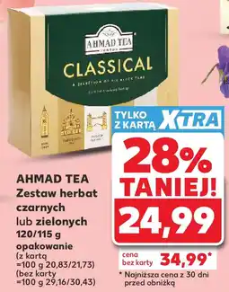 Kaufland Zestaw herbat czarnych lub zielonych Ahmad Tea oferta