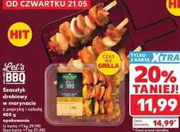 Kaufland Szaszłyk drobiowy w marynacie z papryką i cebulą 400 g opakowanie oferta