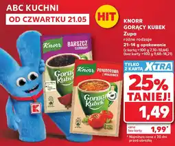 Kaufland KNORR GORĄCY KUBEK Zupa różne rodzaje 21-14 g opakowanie oferta