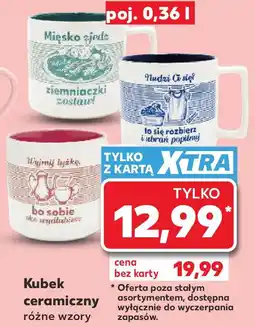 Kaufland Kubek ceramiczny różne wzory oferta