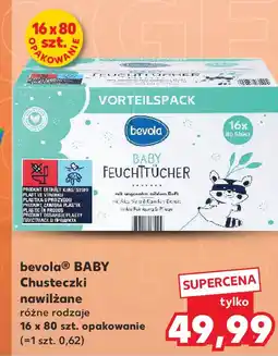 Kaufland bevola BABY Chusteczki nawilżane różne rodzaje 16 x 80 szt. opakowanie oferta