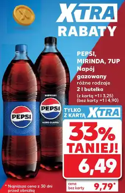 Kaufland Pepsi, Mirinda, 7UP Napój gazowany różne rodzaje 2 l butelka oferta