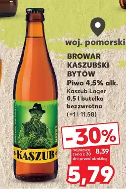 Kaufland BROWAR KASZUBSKI BYTÓW Piwo 4,5% alk oferta