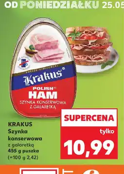 Kaufland KRAKUS Szynka konserwowa z galaretką 455 g puszka oferta