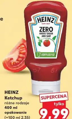 Kaufland HEINZ Ketchup różne rodzaje 400 ml opakowanie oferta