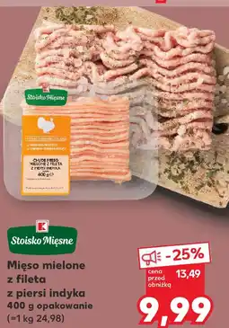 Kaufland Mięso mielone z fileta z piersi indyka 400 g opakowanie oferta