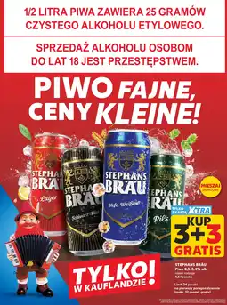 Kaufland Piwo 0,5-5,4% alk. różne rodzaje 0,5 l puszka STEPHANS BRÄU oferta