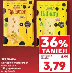 Kaufland SERENADA Ser żółty w plastrach różne rodzaje 135 g opakowanie oferta
