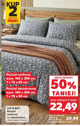 Kaufland LIV & BO Pościel renforce lub dwustronna różne wzory i kolory oferta