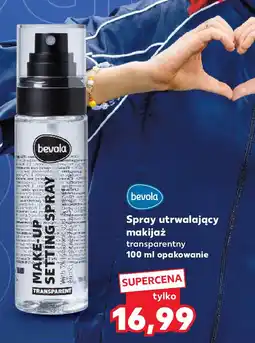 Kaufland bevola Spray utrwalający makijaż transparentny 100 ml opakowanie oferta