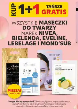 Kaufland Maseczki do twarzy marek NIVEA, BIELENDA, EVELINE, LEBELAGE I MOND'SUB oferta