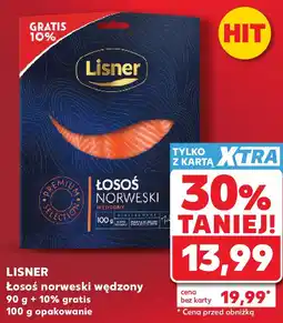Kaufland Łosoś norweski wędzony LISNER oferta
